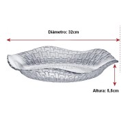 Fruteira 32cm Bari em Vidro